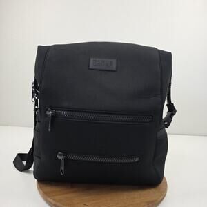 Dagne Dover Indi Diaper Backpack Black Medium Neoprene Baby Travel Organizer